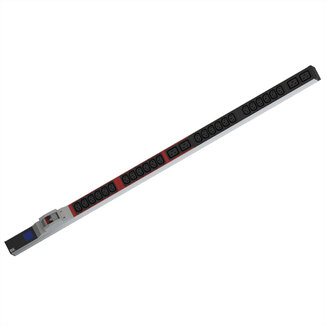 Bachmann BACHMANN BN0500 19" PDU 1HE 24xC13 4xC19, vermogensmeting, aansluiting CEE 32A, blauw