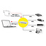 ROLINE USB 3.2 Gen 1 Hub, 4fach, Typ C Anschlusskabel, mit 1 PD-Port