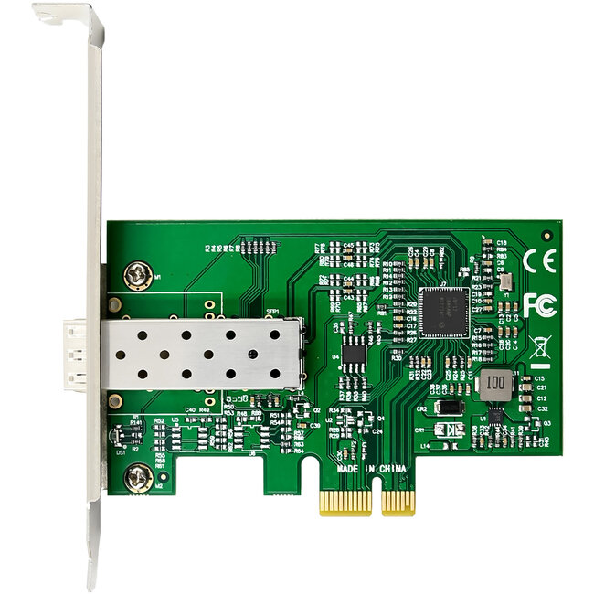 InLine® Gigabit netwerkkaart, 1x SFP vezel 1Gb/s, PCIe x1, LP slot bracket