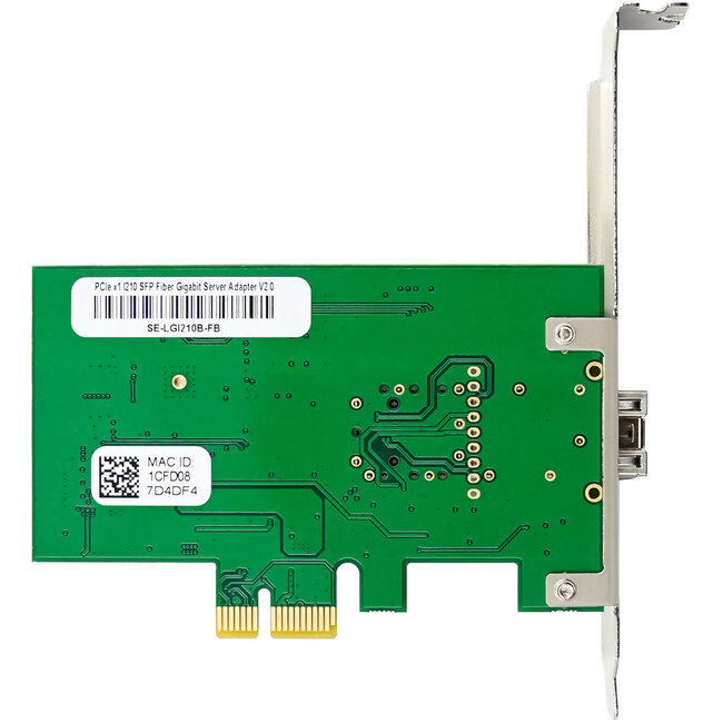InLine® Gigabit netwerkkaart, 1x SFP vezel 1Gb/s, PCIe x1, LP slot bracket
