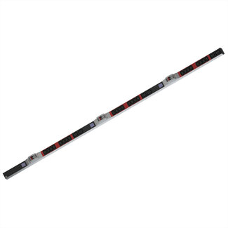 Bachmann BACHMANN BN0500 19" PDU 1HE 24xC13 6xC19, vermogensmeting, aansluiting CEE 3x32A, rood
