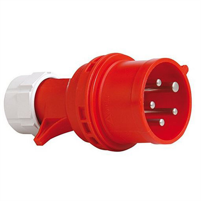 BACHMANN BN0500 19" PDU 1HE 24xC13 6xC19, vermogensmeting, aansluiting CEE 3x32A, rood