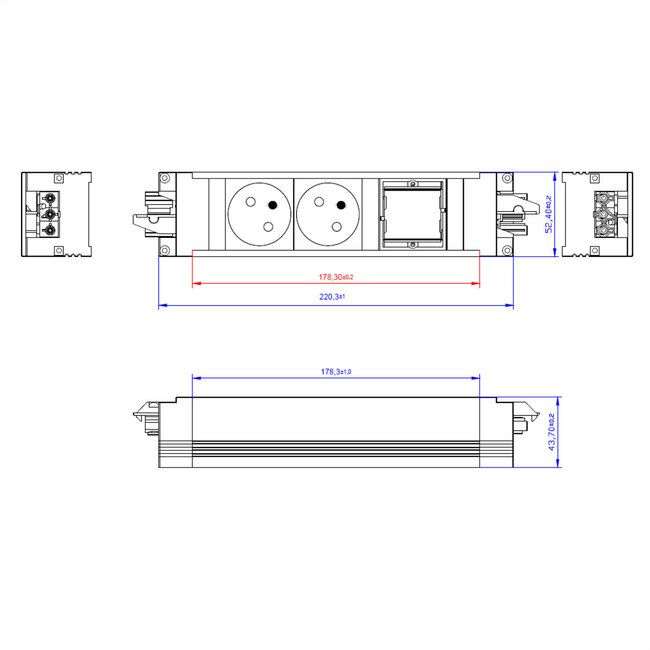 BACHMANN STEP ALU 2xUTE 1xCM GST18