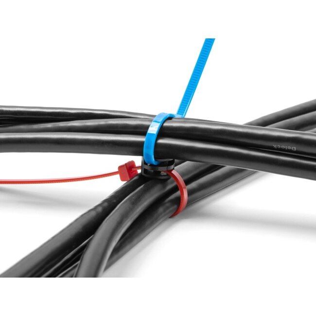 Delock Cable Ties Mounting Coupler D 12 x H 8 mm 90° rotatable black 100 pieces