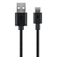 USB-C - USB-A kabel | compact | USB2.0 | QC 18W | zwart | 0,10 meter