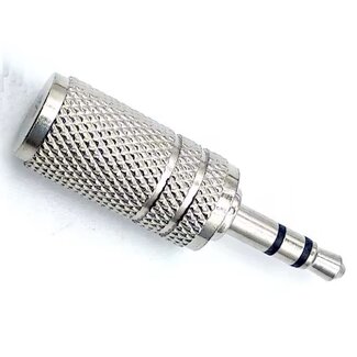 Dolphix 3,5mm Jack (m) - 2,5mm Jack (v) adapter | metaal