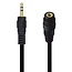 2,5mm Jack verlengkabel | stereo | verguld | 0,20 meter