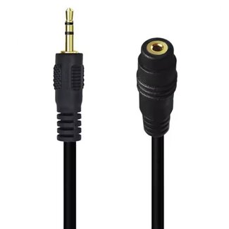 Universal 2,5mm Jack verlengkabel | stereo | verguld | 1,8 meter