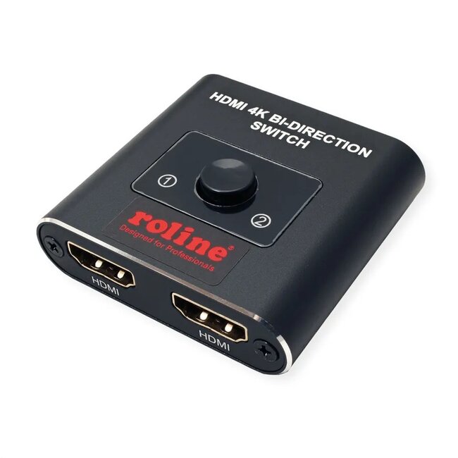 Roline HDMI schakelaar | 2 naar 1 / 1 naar 2 | bi-directioneel | HDMI2.0 (4K 60Hz + HDR)