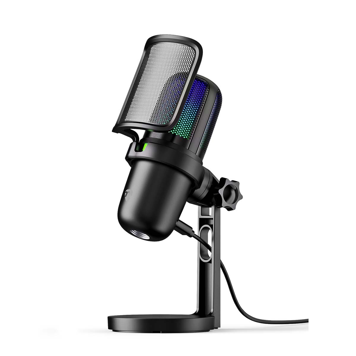 Gaming Microfoon - Gebruikt voor: Desktop / Notebook - USB Type-A - Aan/uit knop - POP Filter