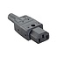 Bachmann C13 stroomstekker | recht | zwart
