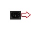IEC Lock C13 stroomstekker | haaks (naar links/rechts) | zwart/rood