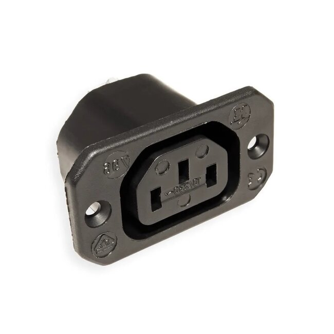 Bachmann C13 stroomconnector | inbouw | zwart
