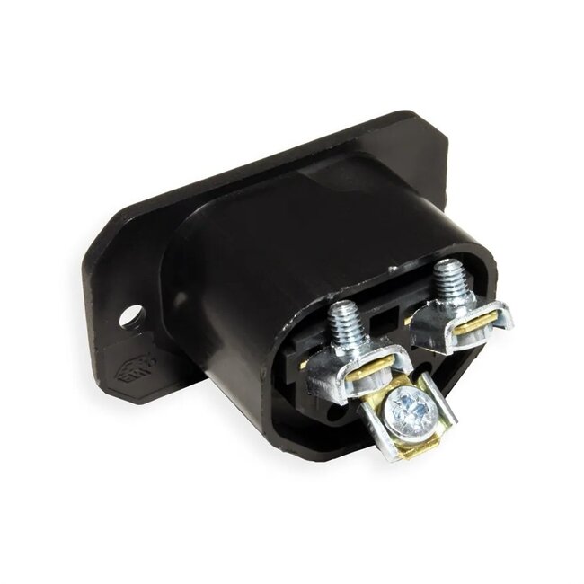 Bachmann C13 stroomconnector | inbouw | zwart