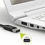 USB-C - USB-A kabel | compact | USB2.0 | QC 18W | wit | 1 meter