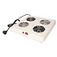 ROLINE 19-inch dakventilatorunit met 2 ventilatoren, AAN/UIT grijs