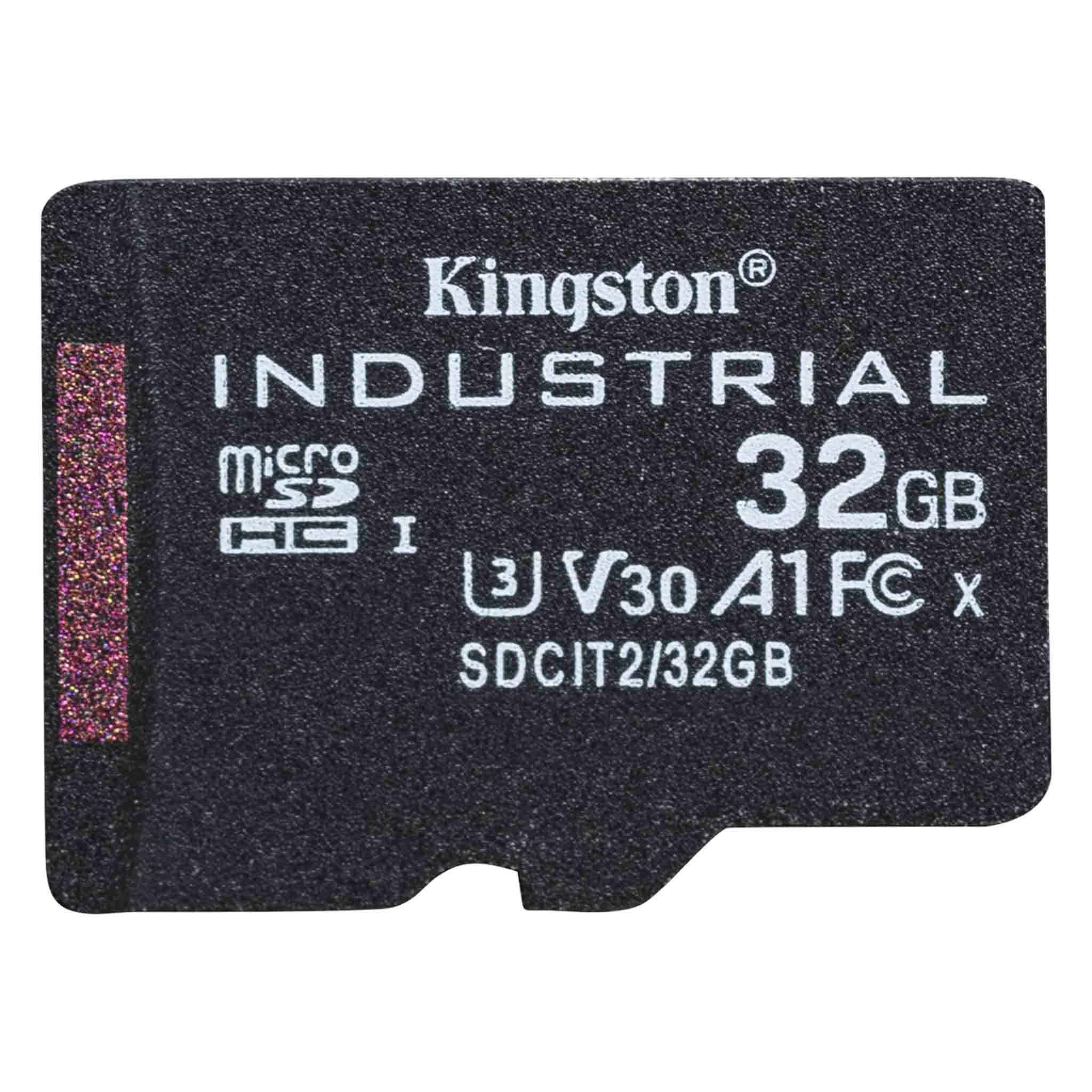 Kingston Technology Industrial flashgeheugen 32 GB MicroSDHC UHS-I Klasse 10