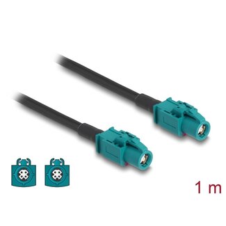 DeLOCK Delock Cable HSD Z female to HSD Z female 1 m