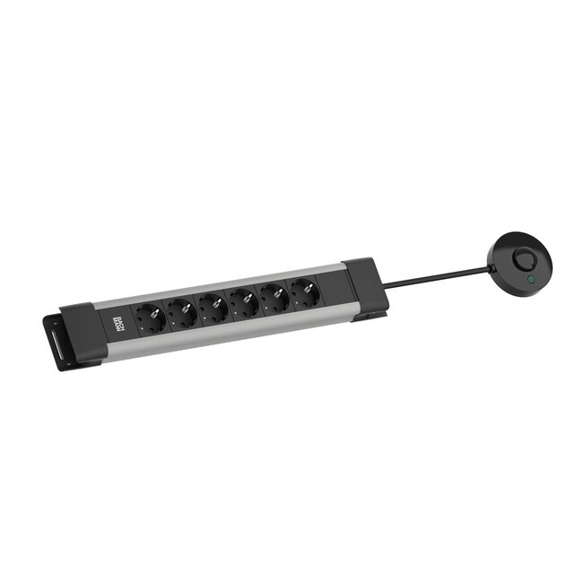 BACHMANN CONNECTUS 6xCEE7/3, 1xFerntaster 2,0m CEE7/7 Grau