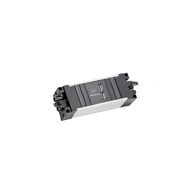BACHMANN STEP ALU 1xUSB A/C 22W GST18