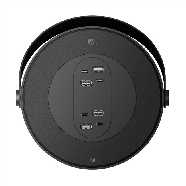 BACHMANN MOV:E POWER UNIT 4x Charger USB-A/C, 220W, mit Security Lock Adapter, schwarz / weiß