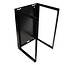 VALUE Wandbehuizing 18 HE (HxBxD) 910x570x600mm, Levering als bouwpakket, zwart