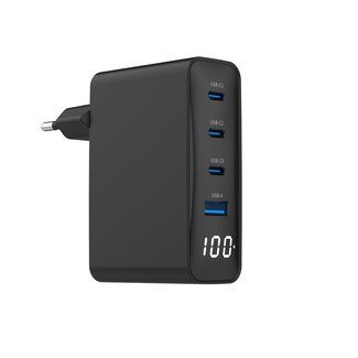 Gembird USB snellader 1xA, 3xC 100W Power Delivery zwart