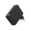 USB snellader 1xA, 3xC 100W Power Delivery zwart