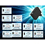 USB snellader 1xA, 3xC 100W Power Delivery zwart