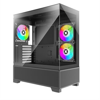 Xilence XILENCE Xilent Beam ATX PC Case black, X218.ARGB Gaming ATX PC Case schwarz