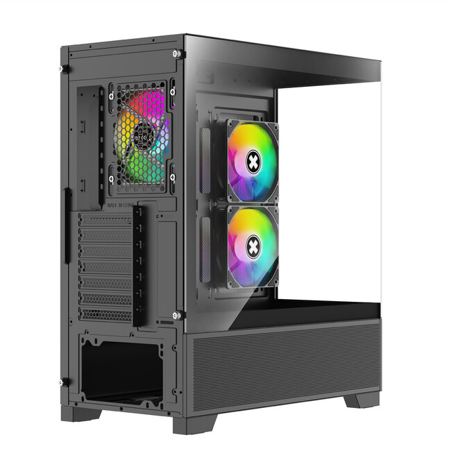 XILENCE Xilent Beam ATX PC Case black, X218.ARGB Gaming ATX PC Case schwarz