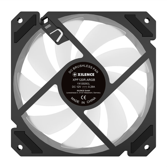 XILENCE Performance A+ REVERSE XF065, 120mm ARGB LED Lüfter schwarz
