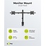 Goobay bureaubeugel voor 2 monitoren tot 32 inch | full motion met crossbar