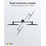 Goobay bureaubeugel voor 2 monitoren tot 32 inch | full motion met crossbar