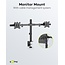 Goobay bureaubeugel voor 2 monitoren tot 32 inch | full motion met crossbar