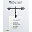 Goobay bureaubeugel voor 2 monitoren tot 32 inch | full motion met crossbar