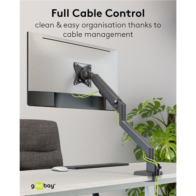 Goobay Pro bureaubeugel voor 1 monitor tot 32 inch | interactief