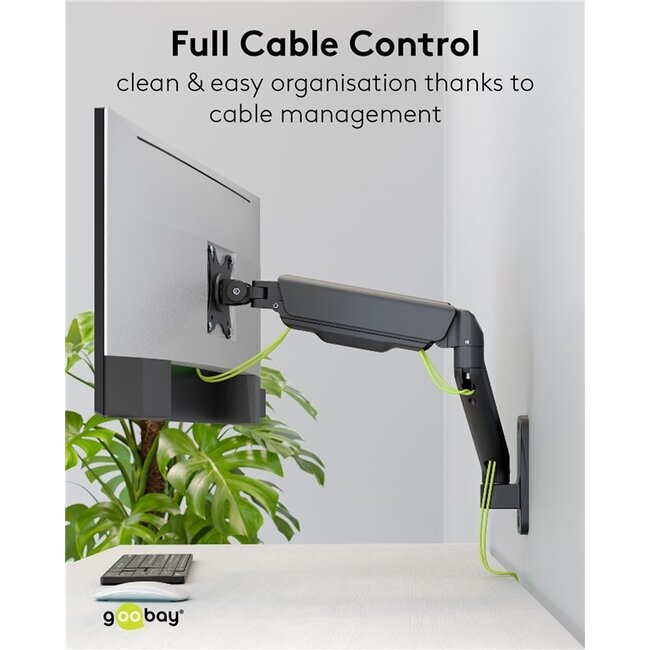 Goobay muurbeugel voor 1 monitor tot 32 inch | interactief