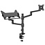 Goobay Pro bureaubeugel voor monitoren tot 32 inch en notebooks tot 17,3 inch | full motion
