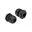 Kabelwartel voor 1 ronde kabel | PG16 | 9 mm | IP68 | zwart | 2 stuks