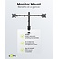 Goobay bureaubeugel voor 2 monitoren tot 32 inch | full motion