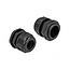 Kabelwartel voor 1 ronde kabel | PG21 | 16 mm | IP68 | zwart | 2 stuks