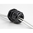 Kabelwartel voor 1 platte kabel | PG21 | 15 x 8 mm (BxH) | IP68 | zwart | 2 stuks
