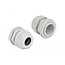 Kabelwartel voor 1 platte kabel | PG21 | 15 x 8 mm (BxH) | IP68 | grijs | 2 stuks
