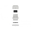 Kabelwartel voor 1 platte kabel | PG29 | 22,5 x 11 mm (BxH) | IP68 | grijs | 2 stuks
