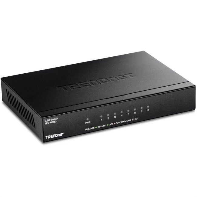 TRENDnet TEG-S380 2.5G ethernet switch | 8 poorten