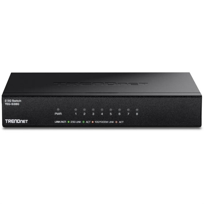 TRENDnet TEG-S380 2.5G ethernet switch | 8 poorten