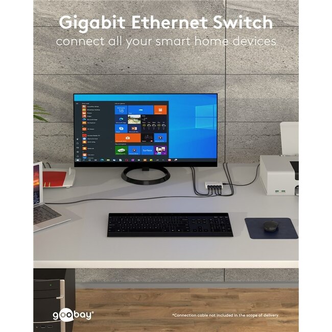Goobay Gigabit ethernet switch | 5 poorten | wit