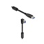 USB-A - USB-B haaks (beneden) kabel | USB3.0 5 Gbps | 10W | zwart | 1 meter