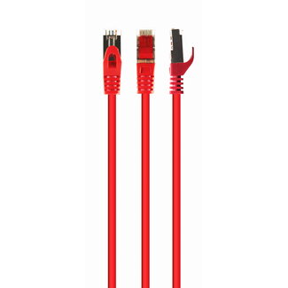 Cablexpert S/FTP Cat6A patchkabel LSZH, 0.25 m, rood